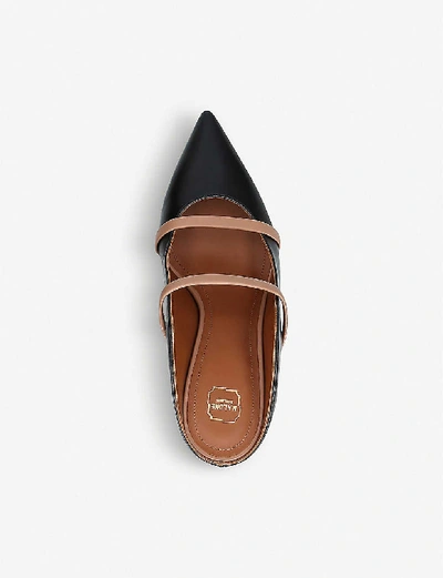 Shop Malone Souliers Maureen Leather Heeled Mules