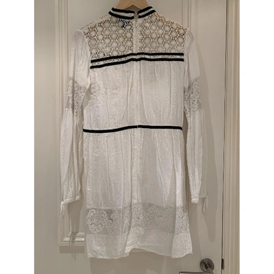Pre-owned Topshop Mini Dress In White