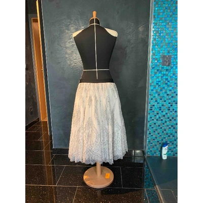 Pre-owned Ted Baker Mid-length Skirt In White