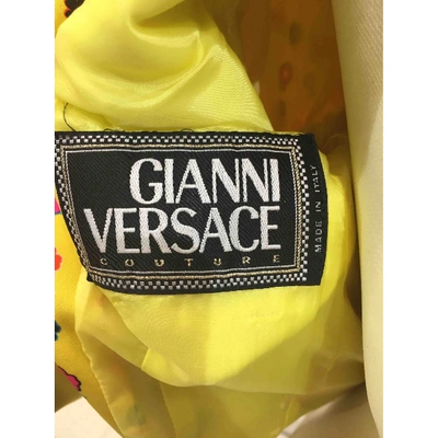 Pre-owned Versace Short Vest In Yellow
