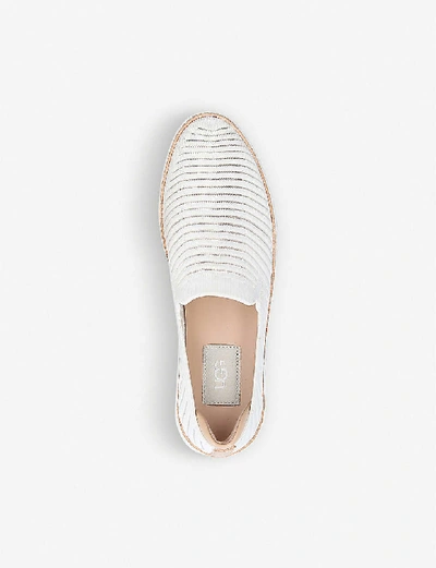 Shop Ugg Sammy Breeze Knitted Trainers In White