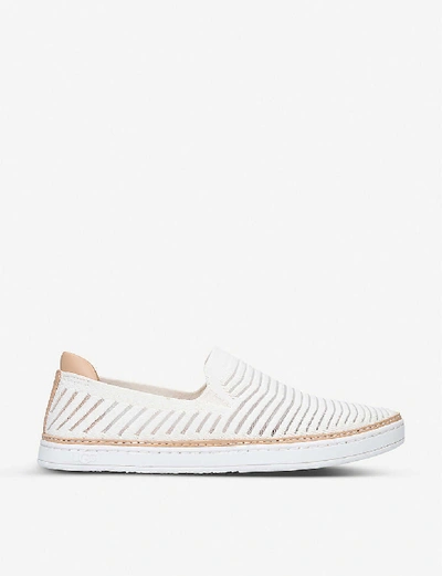 Shop Ugg Sammy Breeze Knitted Trainers In White