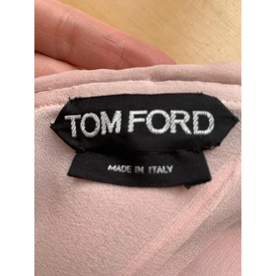 Pre-owned Tom Ford Pink Silk Dress