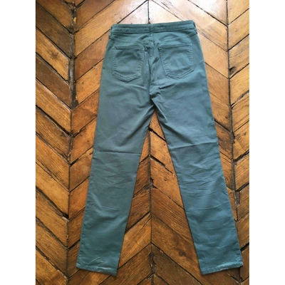 Pre-owned Comptoir Des Cotonniers Straight Pants In Green