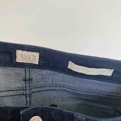 Pre-owned Edwin Slim Jeans In Navy