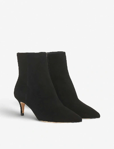 Shop Lk Bennett Tamara Suede Ankle Boots In Bla-black