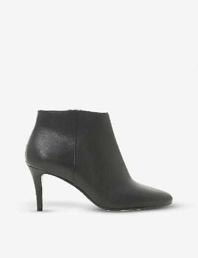 Shop Dune Almond-toe Leather Ankle Boots