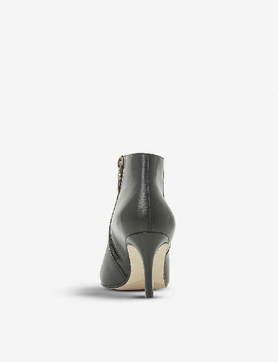 Shop Dune Almond-toe Leather Ankle Boots