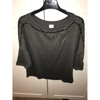 Pre-owned Pinko Anthracite Polyester Top