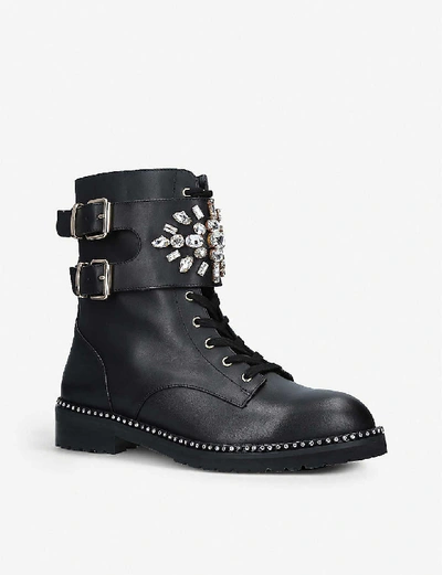 Stoop leather biker boots