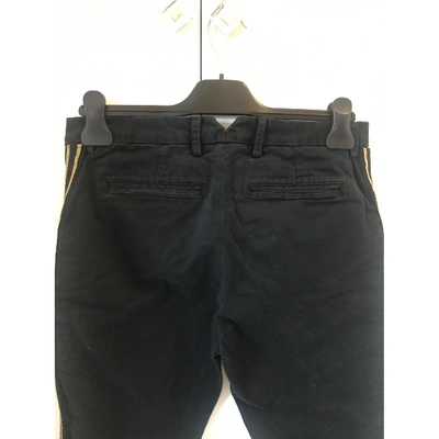 Pre-owned History Repeats Black Cotton Trousers