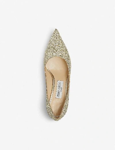 Shop Jimmy Choo Womens Moon Sand Love 65 Glitter Courts 2