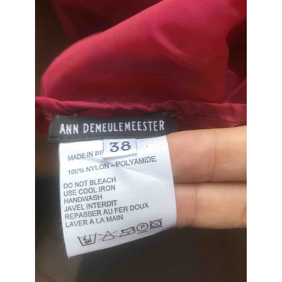 Pre-owned Ann Demeulemeester Knitwear In Burgundy