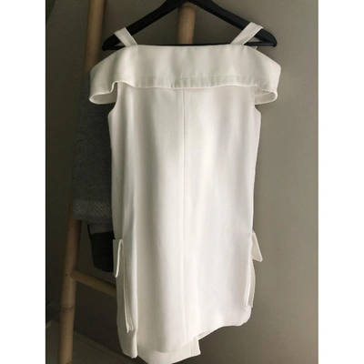 Pre-owned Monse Mini Dress In White