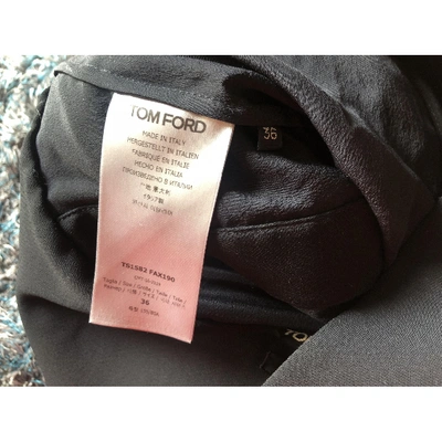 Pre-owned Tom Ford Silk Blouse In Black