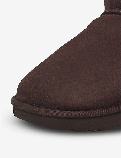 Shop Ugg Classic Mini Sheepskin Boots, Women's, Size: Eur 36 / 3 Uk Women, Dark Brown