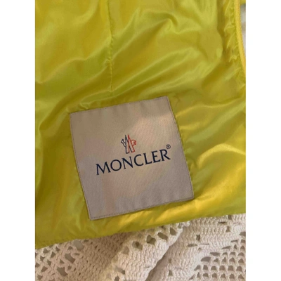 Pre-owned Moncler Puffer In Yellow