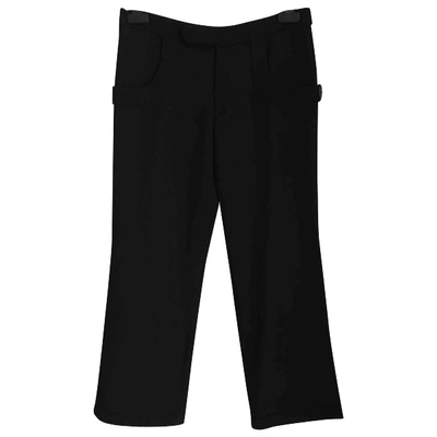 Pre-owned Marni Wool Trousers In Black
