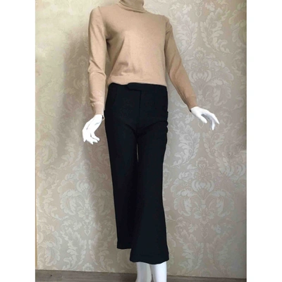 Pre-owned Marni Wool Trousers In Black