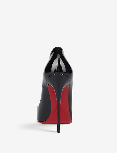 Shop Christian Louboutin So Kate 120 Patent-leather Courts In Black