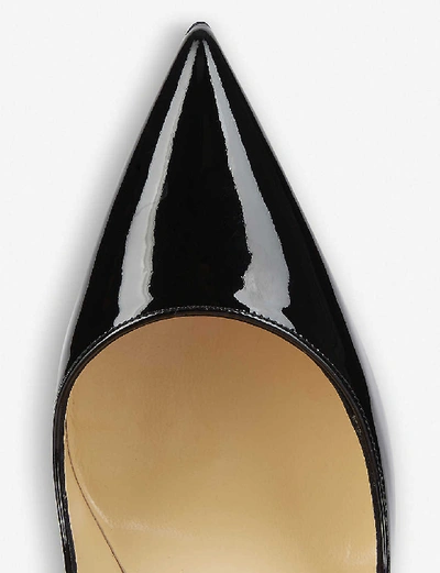 Shop Christian Louboutin Women's Black So Kate 120 Patent-leather Courts