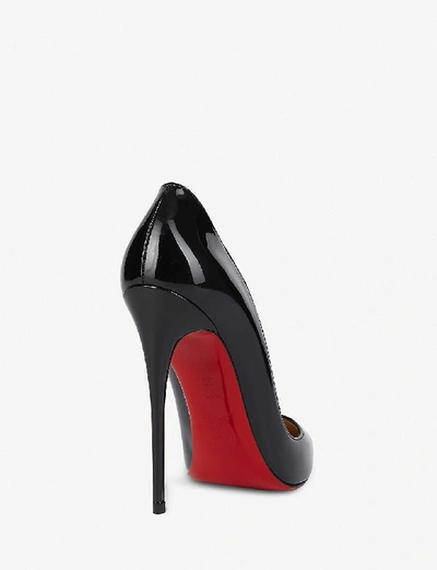 Shop Christian Louboutin Womens Black So Kate 120 Patent-leather Courts