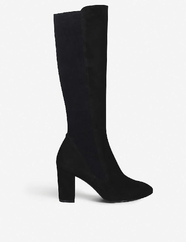 stuart weitzman black suede boots