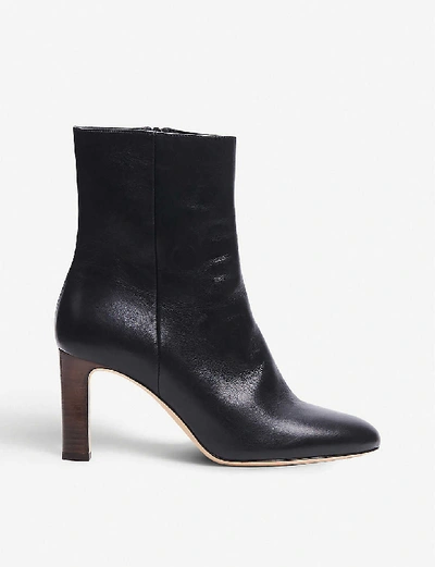 Shop Lk Bennett Mirabelle Leather Ankle Boots In Bla-black
