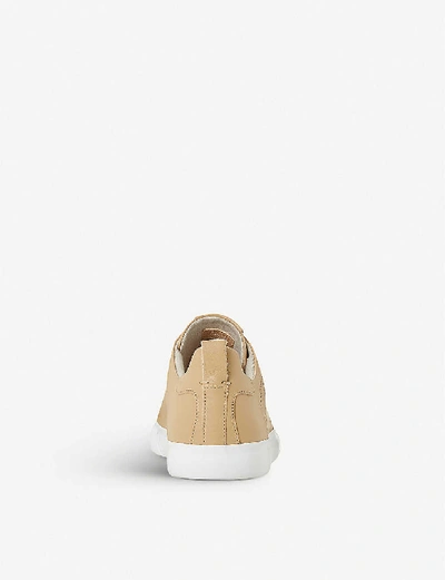 Shop Dune Eco Leather Low-top Trainers In Camel-leather