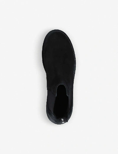 Shop Alexander Mcqueen Hybrid Suede Chelsea Boots, Size: Eur 37 / 4 Uk Women In Black