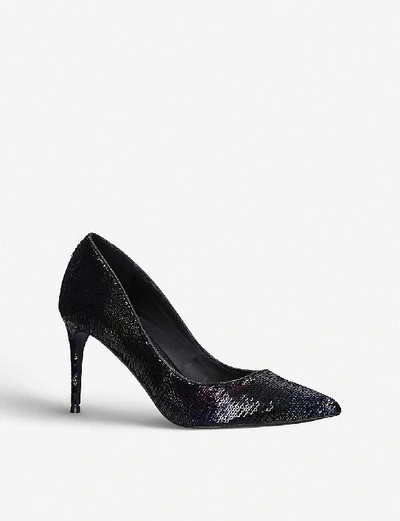 Shop Steve Madden Womens Mult/other Lillie Sequinned Court Shoes 36