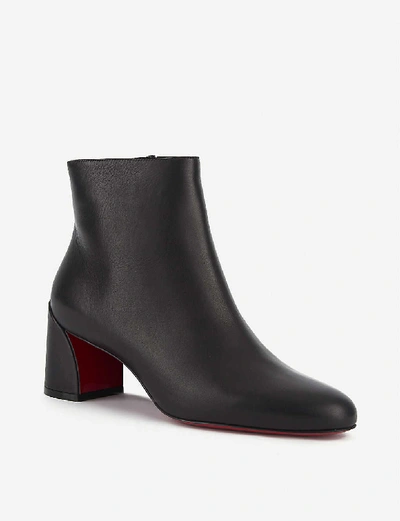 Shop Christian Louboutin Women's Black Turelastic 55 Leather Ankle Boots