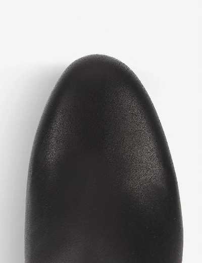 Christian Louboutin Turela Leather Side-zip Red Sole Booties In Black