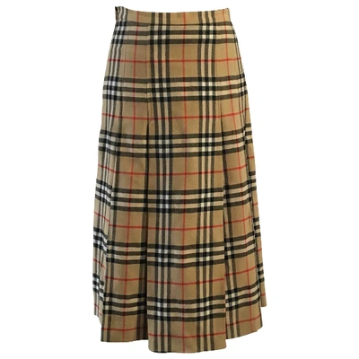 Pre-owned Burberry Wool Skirt