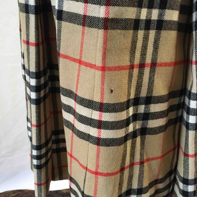Pre-owned Burberry Wool Skirt