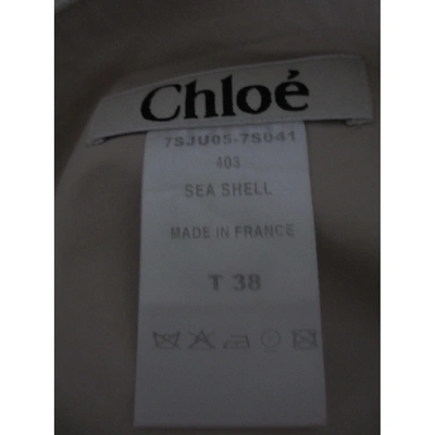 Pre-owned Chloé Mid-length Skirt In Ecru