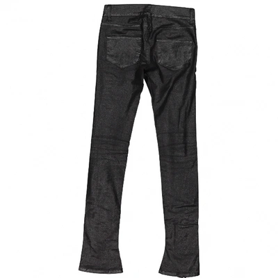 Pre-owned Superfine Slim Jeans In Black