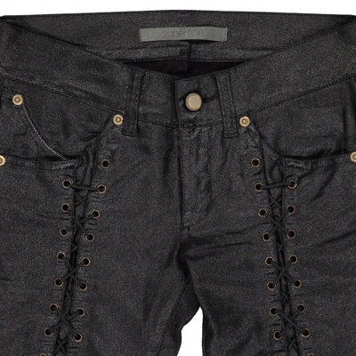 Pre-owned Superfine Slim Jeans In Black