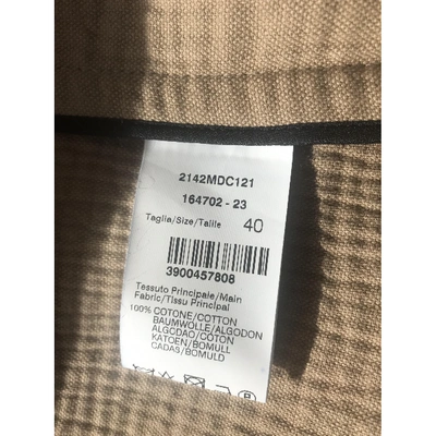 Pre-owned Msgm Coat In Camel