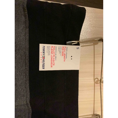 Pre-owned Tommy Hilfiger Grey Cotton Trousers