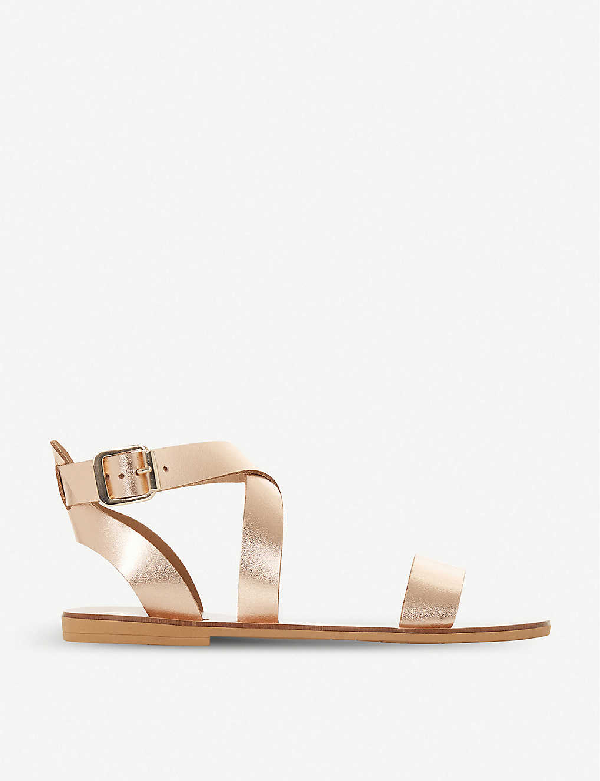 dune metallic sandals
