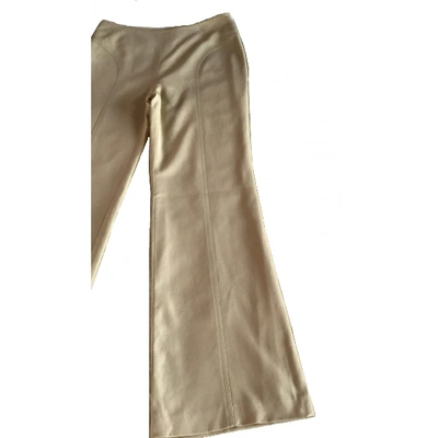 Pre-owned Givenchy Trousers In Green