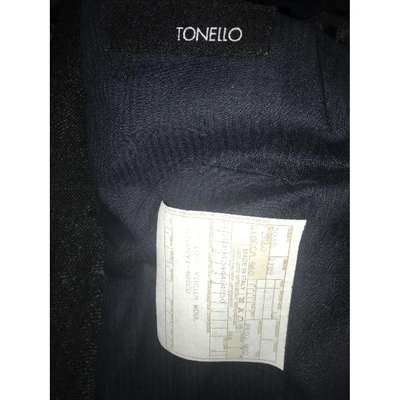 Pre-owned Tonello Wool Blazer In Grey