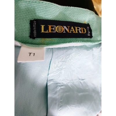 Pre-owned Leonard Mini Skirt In Green
