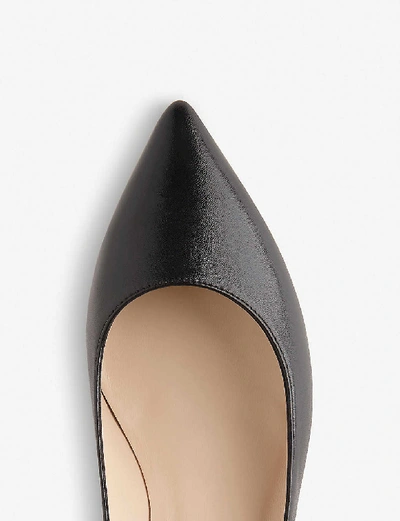 Lk Bennett Audrey Leather Courts In Bla-black