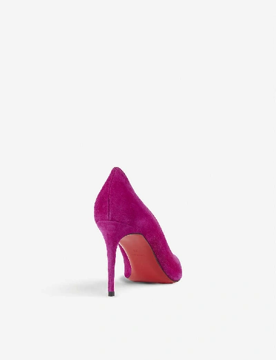 Shop Christian Louboutin Kate 85 Veau Velours In Richelieu