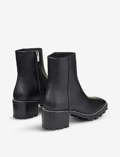 Shop Jimmy Choo Mava 35 Leather Ankle Boots In Black