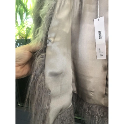 Pre-owned Francesco Scognamiglio Faux Fur Short Vest In Grey