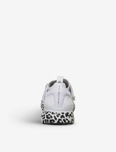 Shop Adidas By Stella Mccartney Ultraboost X Leopard-print Knitted Trainers In White