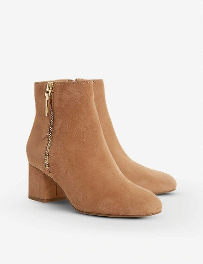 Shop Dune Orlla Suede Ankle Boots In Camel-suede